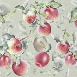 Servetel decorativ 'Fresh apples', 33cm